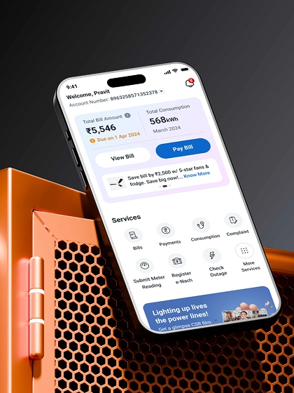 A Versatile Utility App with 5M+ Downloads, 10X Faster Bill Payments and 4.7★ App Ratings for India’s Largest Electricity Distribution Company