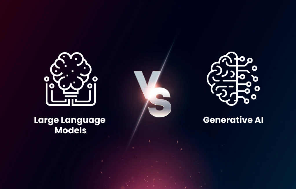 Large Language Models (LLM) vs Generative AI: Understanding the Key Differences